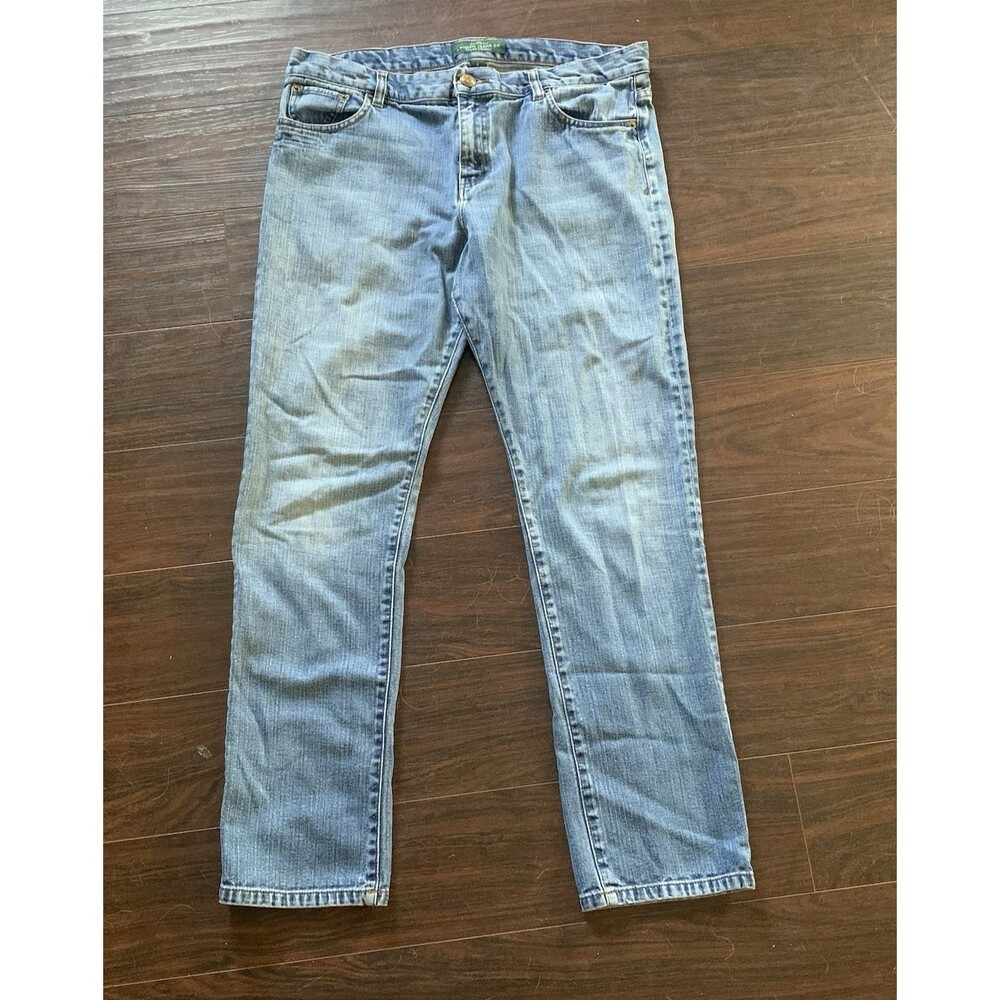 Lauren Ralph Lauren Women's Size 8 Blue Cotton Denim Jeans Straight Leg